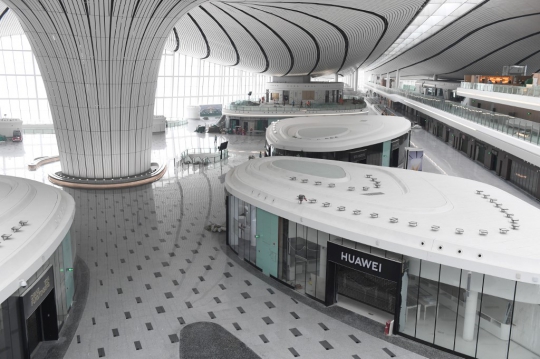 Intip Kemegahan Bandara Terbesar Sejagat di China