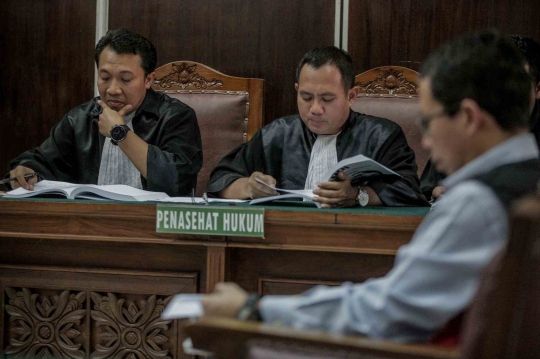 Suasana Sidang Pembacaan Pledoi Terdakwa Joko Driyono