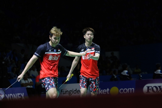 Babak 16 Besar Indonesia Open 2019, Marcus/Kevin Kalahkan Wakil India