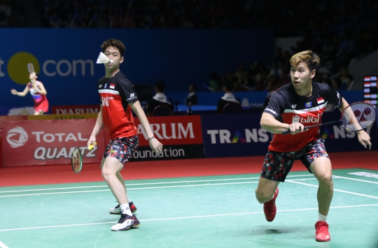 Babak 16 Besar Indonesia Open 2019, Marcus/Kevin Kalahkan Wakil India