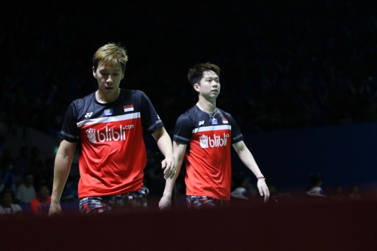 Babak 16 Besar Indonesia Open 2019, Marcus/Kevin Kalahkan Wakil India