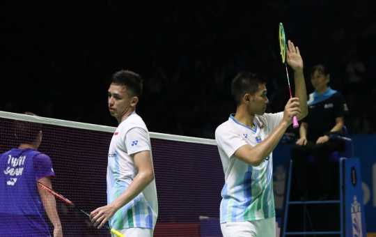 Langkah Fajar/Rian Terhenti di Perempat Final Indonesia Open 2019