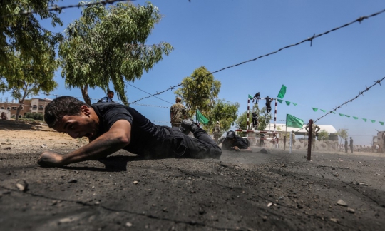 Melihat Pelatihan Militer Calon Prajurit Hamas di Gaza