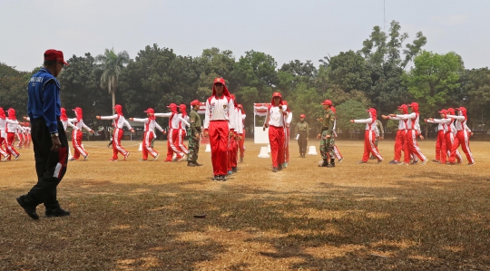 Intip Calon Paskibraka 2019 Latihan Baris-berbaris