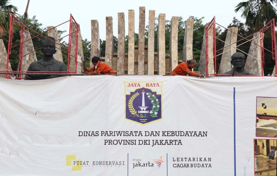 Melihat Persiapan Konservasi Patung Proklamator dan Tugu Proklamasi