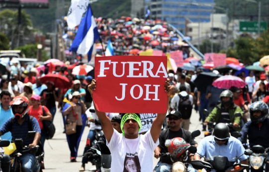 Diduga Terkait Narkoba, Massa Murka Tuntut Presiden Honduras Mundur