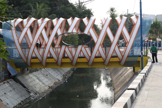 Begini Tampilan Jembatan Ketupat di Jalan Gajah Mada