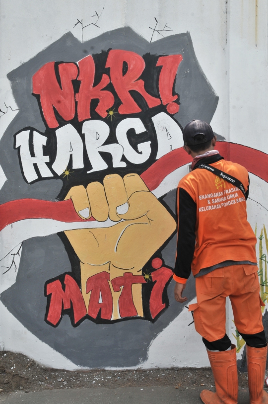 Warna-warni Mural Menyambut HUT Kemerdekaan RI