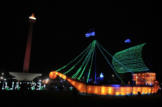 Gemerlap Festival of Light Monas Sambut HUT Kemerdekaan RI