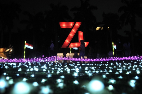 Gemerlap Festival of Light Monas Sambut HUT Kemerdekaan RI
