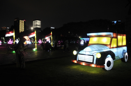 Gemerlap Festival of Light Monas Sambut HUT Kemerdekaan RI