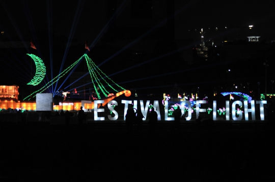 Gemerlap Festival of Light Monas Sambut HUT Kemerdekaan RI