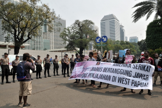 Aksi Pembebasan Papua Barat di Kedubes AS