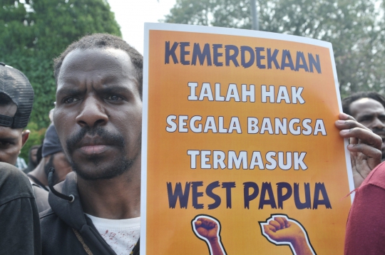 Aksi Pembebasan Papua Barat di Kedubes AS