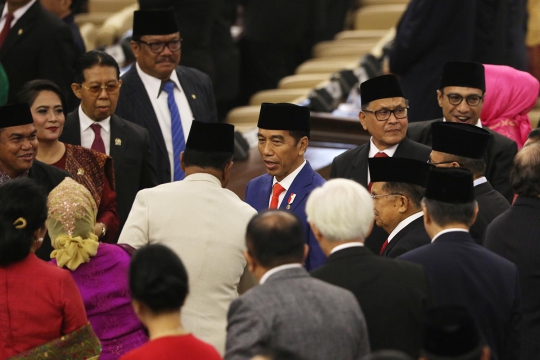 Presiden Jokowi dan Wapres Jusuf Kalla Hadiri Sidang Tahunan MPR