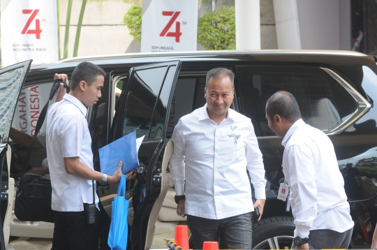 Mendagri Tjahjo Kumolo dan Mensos Agus Gumiwang Sambangi KPK