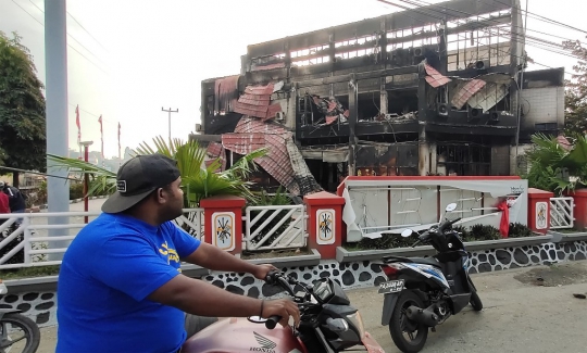 Begini Sisa-Sisa Kerusuhan di Papua