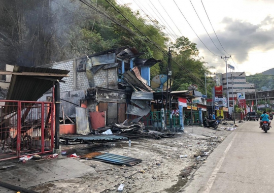 Begini Sisa-Sisa Kerusuhan di Papua