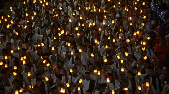 Kemeriahan Pawai Obor Elektrik Sambut Tahun Baru Islam di HI