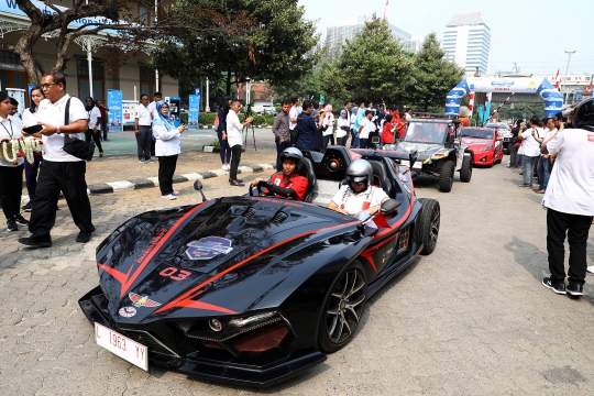 Usai Tempuh Jarak 900 Km, Mobil Listrik ITS Tiba di Jakarta