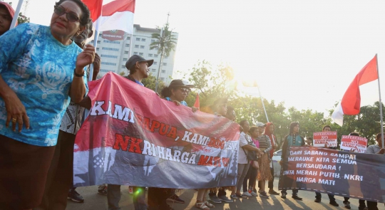 Front Pemuda Cenderawasih Papua Gelar Aksi Demo di Istana Merdeka