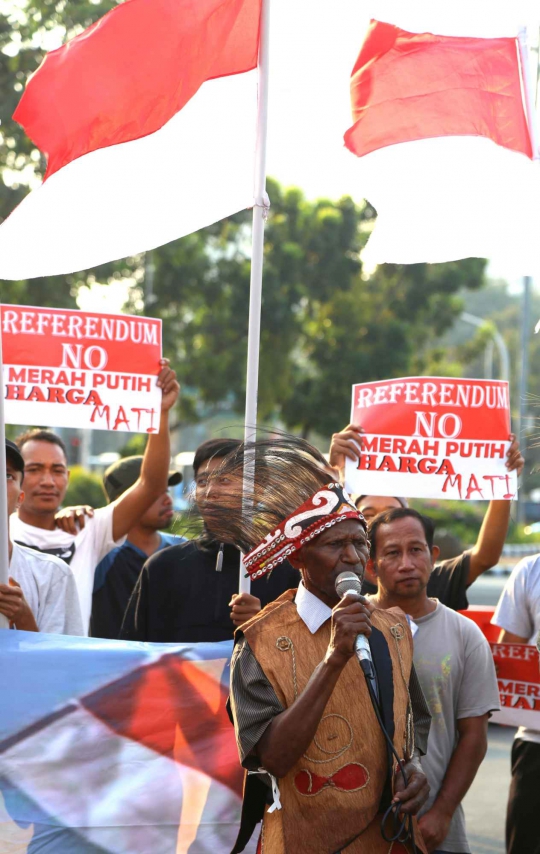 Front Pemuda Cenderawasih Papua Gelar Aksi Demo di Istana Merdeka