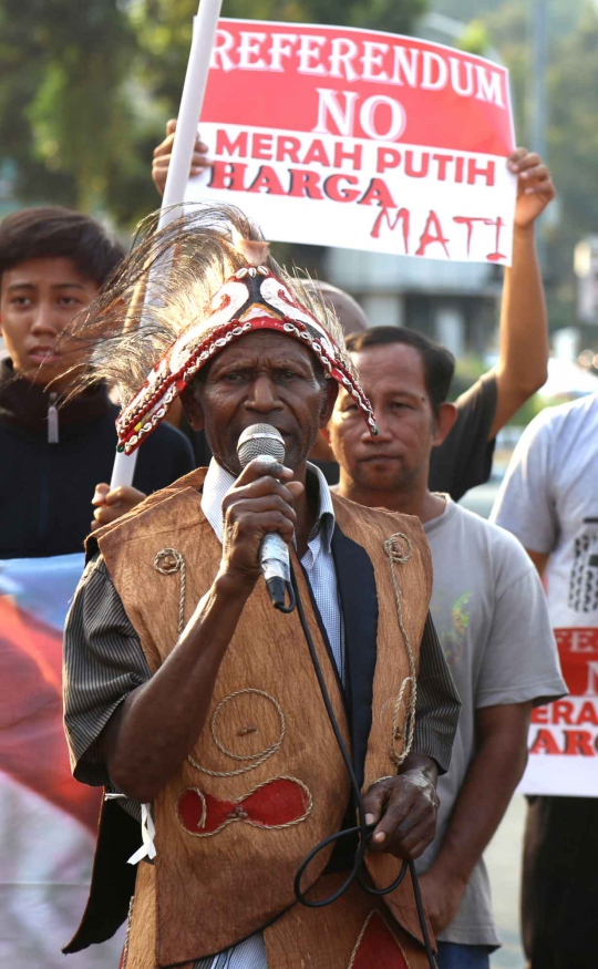 Front Pemuda Cenderawasih Papua Gelar Aksi Demo di Istana Merdeka