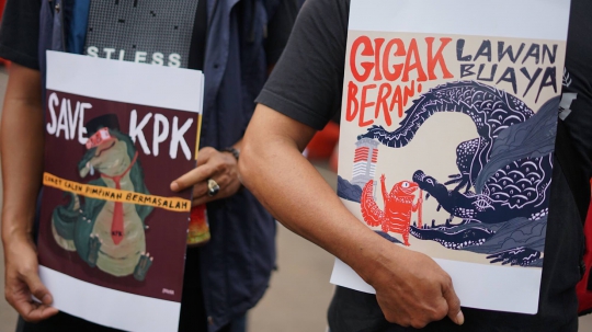 Aksi Demo Menuntut Presiden Pilih Pimpinan KPK yang Jujur