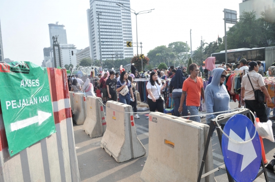 Lapak PKL Persempit Jalur Car Free Day