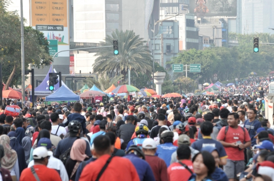 Lapak PKL Persempit Jalur Car Free Day