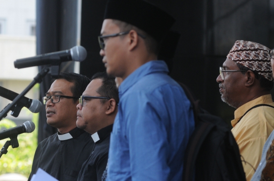 Aksi Tokoh Lintas Agama Tolak Revisi UU KPK