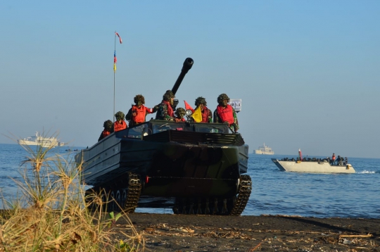 Aksi Prajurit TNI dalam Latihan Gabungan Dharma Yudha 2019