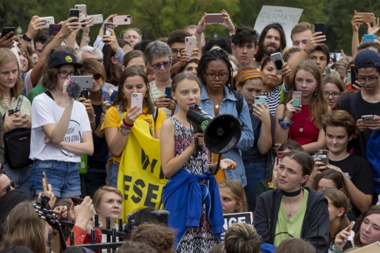 Aktivis 16 Tahun Ajak Remaja Seluruh Dunia Protes Iklim di Washington