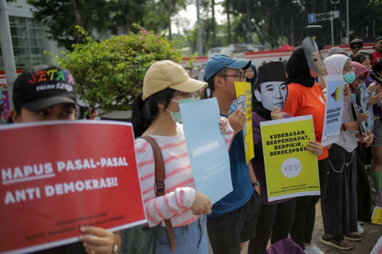 Aksi Massa Tolak RUU KUHP di CFD