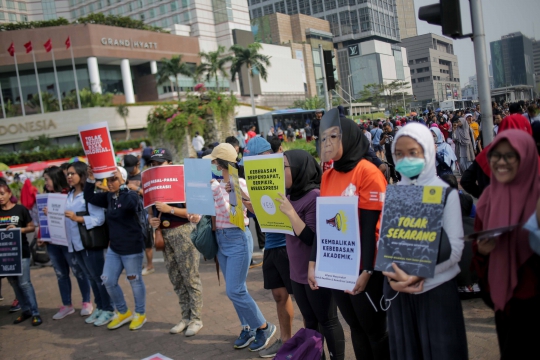 Aksi Massa Tolak RUU KUHP di CFD