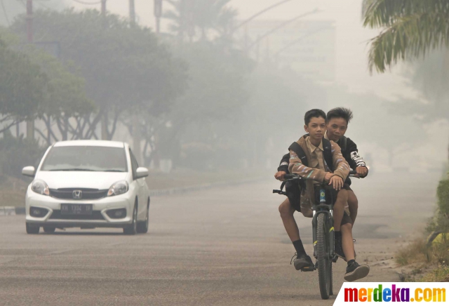 Foto Penampakan Asap Kebakaran Hutan Kalimantan Dari Luar Angkasa Merdeka Com