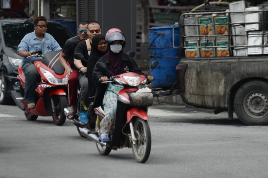 Kondisi Kabut Asap dari Indonesia yang Selimuti Thailand