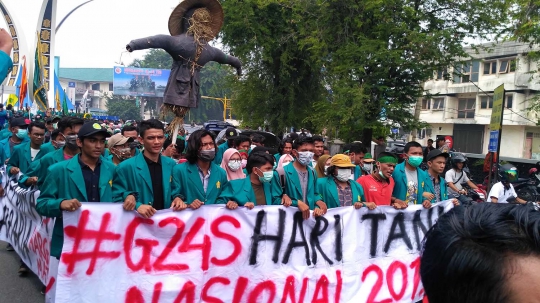 Ratusan Mahasiswa di Aceh Turun ke Jalan Tolak RUU Pertanahan