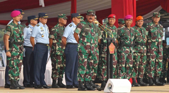 Panglima TNI Pimpin Apel Siaga Pengamanan Pelantikan Presiden