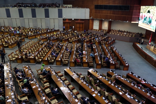 Penampakan Rapat Paripurna Terakhir yang Dihadiri 200 Orang Anggota DPR