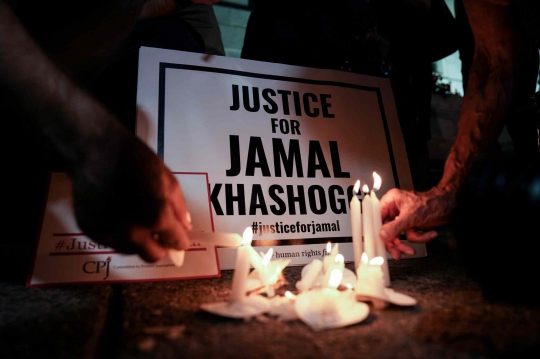 Jurnalis Peringati Setahun Pembunuhan Jamal Khashoggi
