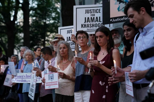 Jurnalis Peringati Setahun Pembunuhan Jamal Khashoggi