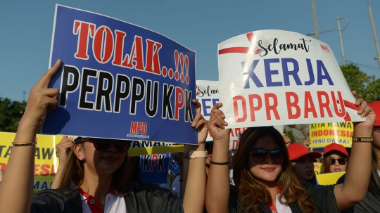 Srikandi Milenial Tolak Perppu KPK