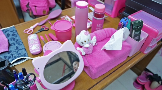 Mengintip Ruang Kerja Bernuansa Pink Milik PNS Kelurahan Rawa Bunga