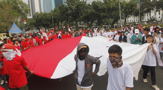 Aksi Kawal Pelantikan Presiden dan Wapres Terpilih