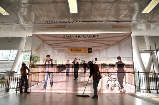 Progres Pembangunan Stasiun LRT Cibubur Capai 60 Persen