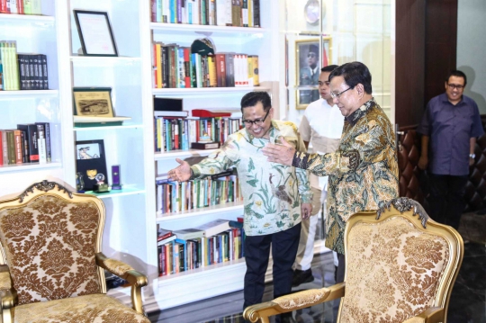 Prabowo Sambangi Cak Imin di DPP PKB