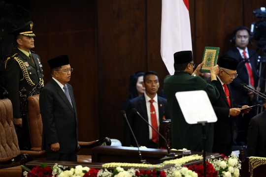 Momen Jokowi Saat Ucap Sumpah Jabatan Presiden Periode Kedua