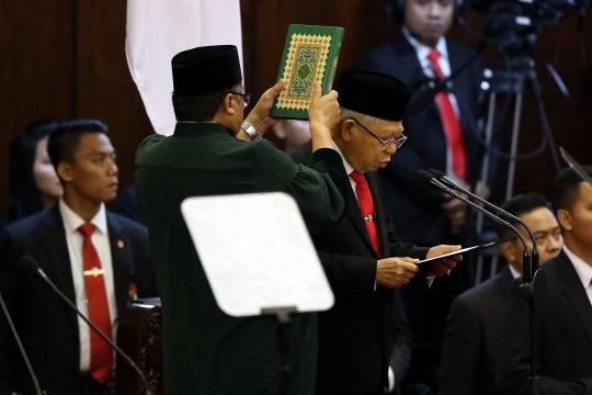 Momen Jokowi Saat Ucap Sumpah Jabatan Presiden Periode Kedua