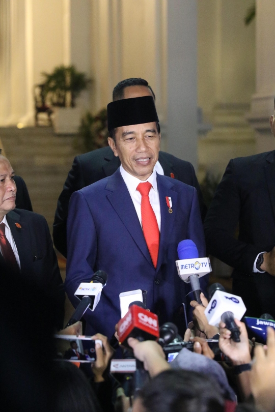 Presiden Jokowi Langsung Kembali ke Istana Seusai Pelantikan